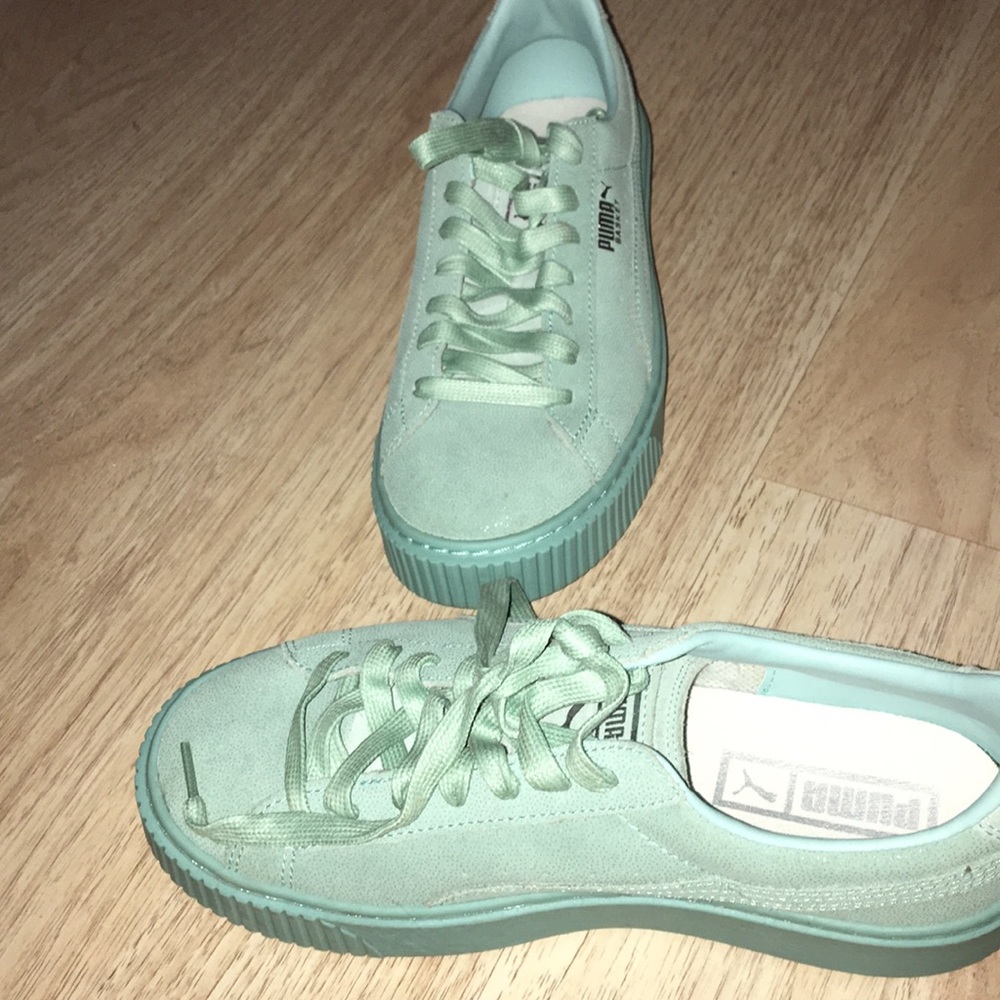 Teal puma size 7 new